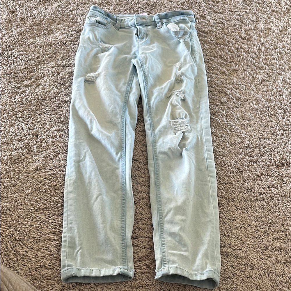 Justice jeans slightly distressed size 10